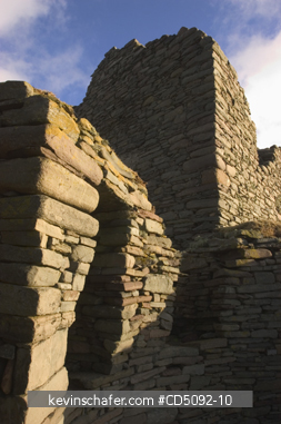 SCOTLAND, SHETLAND ISLANDS: Jarlshof Ruins, with remnants of Iron Age, Viking and more recent settlements, Sumbugh area, South Mainland, Shetland