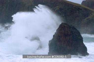 SCOTLAND, SHETLAND ISLANDS: Winter Storm in North Ham, Muckle Roe Island, Shetland
