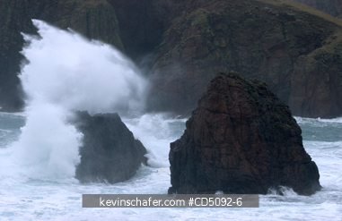 SCOTLAND, SHETLAND ISLANDS: Winter Storm in North Ham, Muckle Row Island, SHETLAND