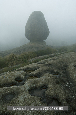BRAZIL: Rock formation, Itatiaia National Park, Mantiqueira Range, Rio State, Brazil.