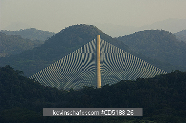 PANAMA: Centennial Bridge over Panama Canal, Panama.