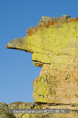 MADAGASCAR: Rock Outcrop, (resembles face), Isalo National Park, MADAGASCAR