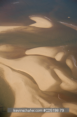 MADAGASCAR: MADAGASCAR, aerial of Sand Bars at mouth of Betsiboka River, Mahajanga  