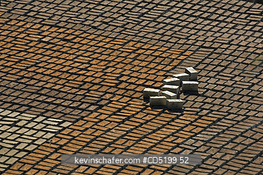 MADAGASCAR: Madagascar, Bricks set out to dry, near Antananarivo
