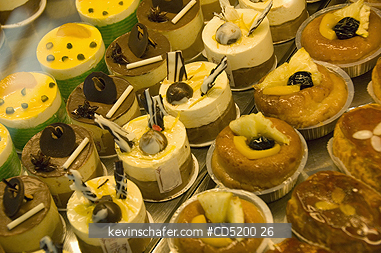 FOOD, FRENCH: French Pastries in Patisserie, Paris, France