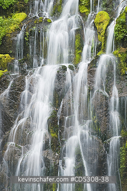 WASHINGTON, WATERFALLS: Panther Creek Falls, Gifford Pinchot National Forest, Washington USA 