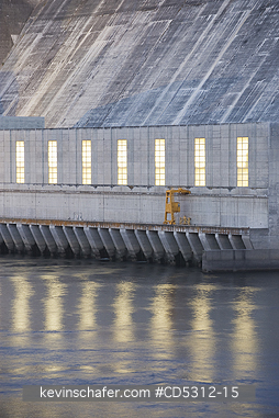 WASHINGTON, COULEE DAM: Part of Powerhouse, Grand Coulee Dam, Columbia River, Washington USA