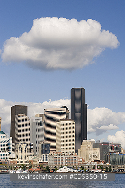 WASHINGTON, CITIES: Seattle waterfront, Columbia Center (Bank of America Tower)   285m/937f skyscraper, Tallest building in Seattle, Washington