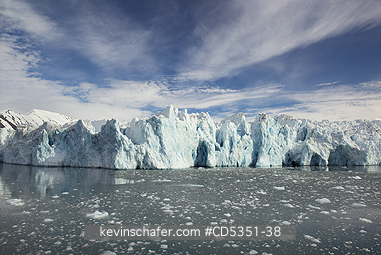 NORWAY, SVALBARD: Europe, Norway, Svalbard, face of Monacobreen (Monaco Glacier) Leifdefjorden