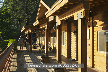 WASHINGTON, CASCADES: Public Deck, Stehekin Landing,  Stehekin, Lake Chelan National Recreation area, Washington 