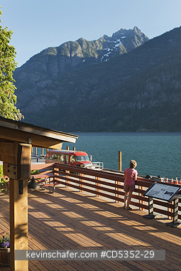 WASHINGTON: Stehekin Dock, Lake Chelan, North Cascade Mountains, Washington USA