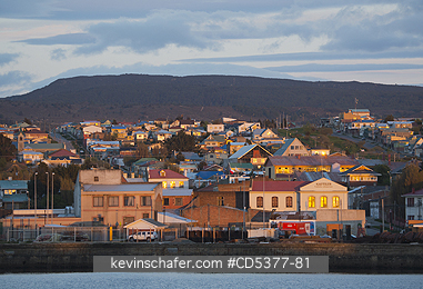 CHILE, CITY: Punta Arenas, Chile\\\'s largest Patagonian city, on the shores of the Straits of Magellan.