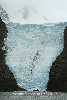 GLACIER, CHILE: Tidewater Glacier, Canal de las Monta�as, Chilean Fjords, Chile