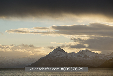 TIERRA DEL FUEGO: Sunrise on the Beagle Channel, Tierra del Fuego, Chile/Argentina