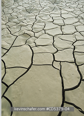 SCENIC, OREGON: Cracked, dried mud, Owyhee River Valley, Oregon