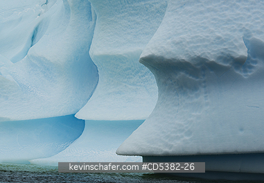 ANTARCTICA, SCENIC: Iceberg detail, Petermann Island area, Antarctic Peninsula
