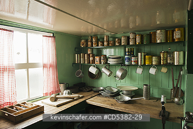 ANTARCTICA, PEOPLE: Station Kitchen, Port Lockroy, Base \