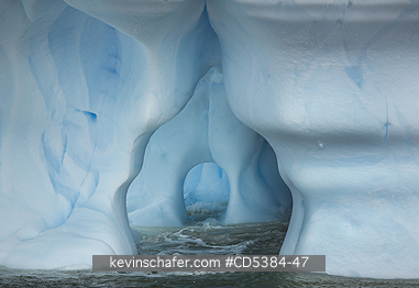 ANTARCTICA, ICEBERG: Iceberg Detail, Petermann Island, Antarctic Peninsula