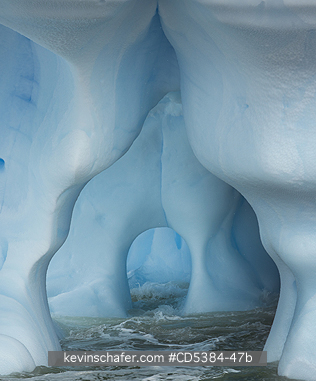 ANTARCTICA, ICEBERGS: Iceberg Detail, Petermann Island, Antarctic Peninsula