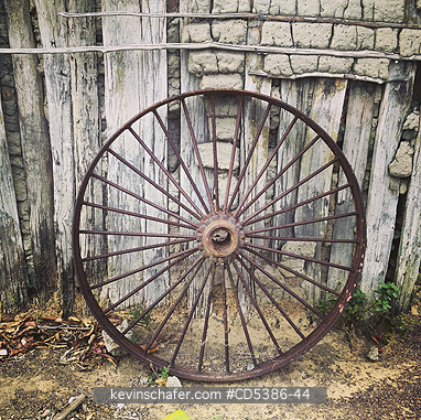 GUYANA: OLD WHEEL, KARANAMBU RANCH, Guyana (MOBILE PHONE)