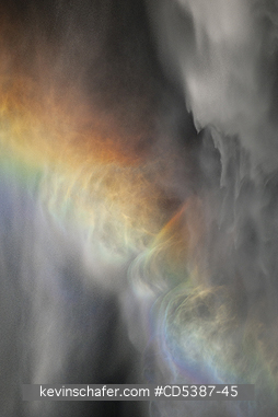 GUYANA, SCENIC: Rainbow dancing in mist, Kaieteur Falls,  Kaieteur National Park, Guyana