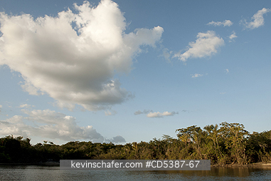 GUYANA, SCENIC: Evening over Rupununi River, Guyana