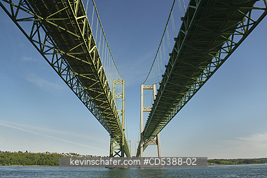 WASHINGTON, TACOMA: Tacoma Narrows Bridge, Puget Sound, Tacoma, Washington