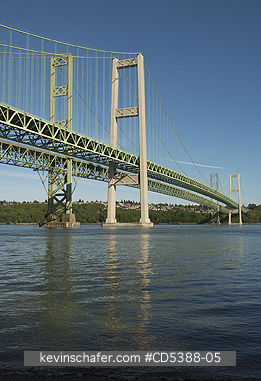 WASHINGTON, CITIES: Tacoma Narrows Bridge, Puget Sound, Tacoma, Washington