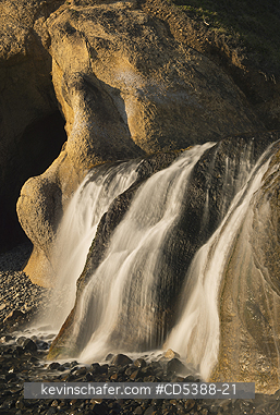 OREGON, SCENIC: Hug Point Falls, Hug Point State Park, near Cannon Beach, Oregon