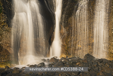 OREGON, SCENIC: Hug Point Falls, Hug Point State Park, near Cannon Beach, Oregon