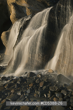 OREGON, SCENIC: Hug Point Falls, Hug Point State Park, near Cannon Beach, Oregon