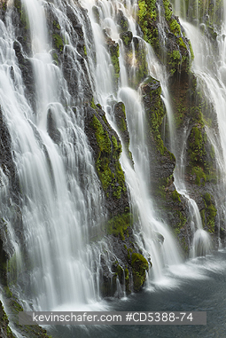 CALIFORNIA, SCENIC: McArthur-Burney Falls, Burney Creek, near Mt. Lassen, California