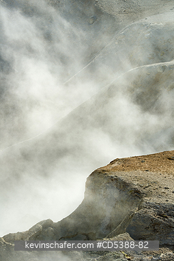 CALIFORNIA, SCENIC: Bumpass Hell, geothermal area, Lassen Volcanic National Park, California, last eruption 1912