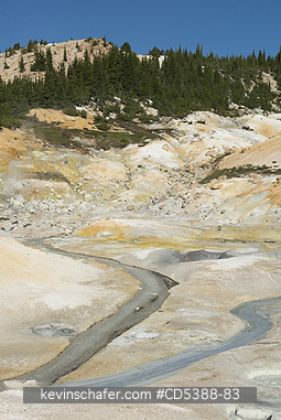 CALIFORNIA, SCENIC: Bumpass Hell, geothermal area, Lassen Volcanic National Park, California