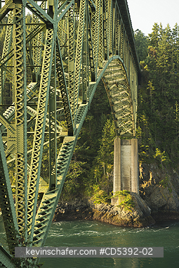 WASHINGTON, SCENIC:  Deception Pass bridge, Deception Pass State Park, Whidbey Island, Puget Sound, Washington