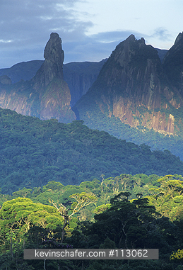 BRAZIL: Brazil, Serra dos Orgaos National Park, Granite mountains and the Atlantic Forest.