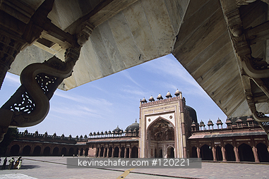 INDIA, RAJASTHAN: India, Rajasthan, Fatehpur Sikri, desert city of stone, built by Mughal emperor Akbar.