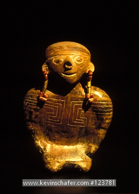 ECUADOR: Quito, National Archeological museum, ceramic Carchi Culture, pre-Inca, 750-1,500 A.D.