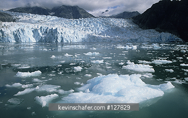 ALASKA, SOUTHEAST: Le Conte Glacier, near Petersberg, southernmost tidewater glacier.