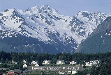 ALASKA, SOUTHEAST: Port Chilkoot, Cathedral Mountains, Haines.