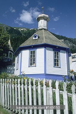 ALASKA, SOUTHEAST CITIES: St. Nicholas church, Juneau, Alaska.