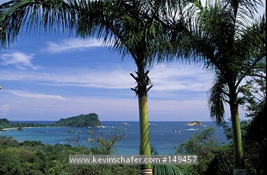 COSTA RICA: Costa Rica, Manuel Antonio National Park, View of bay and Cathedral Point.