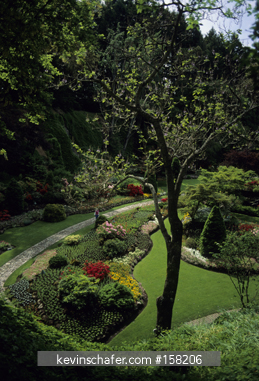 CANADA, BRITISH COLUMBIA, BC: Vancouver Island, near Victoria, sunken garden, Butchart Gardens.