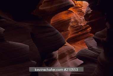ARIZONA, USA: Page area, Lake Powell, Antelope Canyon, magical reflected light in 