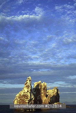 MEXICO: Mexico, Baja California, Sea of Cortez near La Paz, Los Islotes at sunrise, Los Islotes is home to a seabird and sea lion colony.