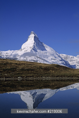 SWITZERLAND: Matterhorn, 4478 meters / 14,776 feet.