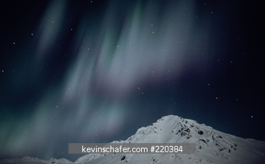 AURORA BOREALIS: South central Alaska, Hatcher Pass, Talkeetna Mountains, Jan. 17-18, 2005.