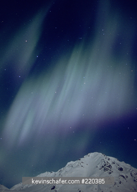 AURORA BOREALIS: South central Alaska, Hatcher Pass, Talkeetna Mountains, Jan. 17-18, 2005.