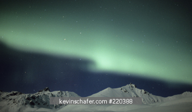 AURORA BOREALIS: South central Alaska, Hatcher Pass, Talkeetna Mountains, Jan. 17-18, 2005.