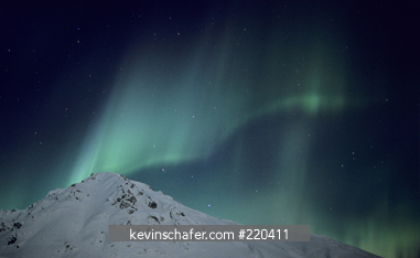 AURORA BOREALIS: South central Alaska, Hatcher Pass, Talkeetna Mountains, Jan. 17-18, 2005.